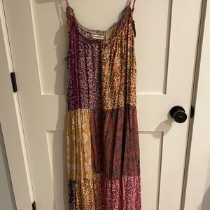 Natural Life Patchwork MIDI Dress